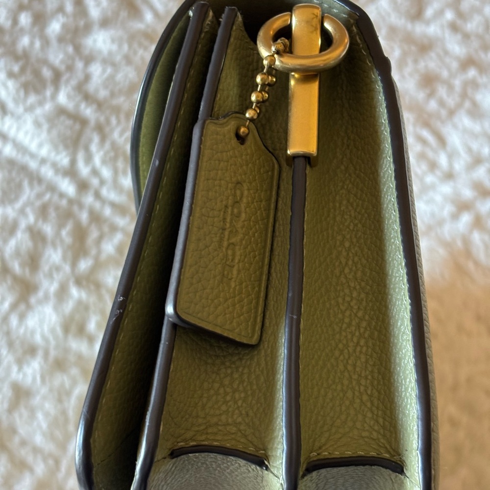 Coach Tabby 26 in Moss/Gold w/Leather Wrapped “C” Emblem - Picture 7 of 12